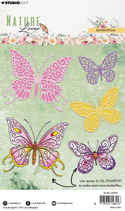 SL Cutting Dies Butterflies Nature Lover 103x144x1mm 5 PC nr.769