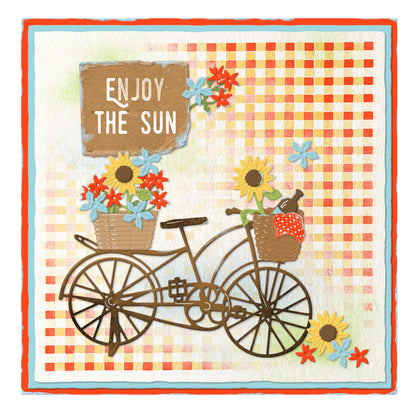 SL Mask Picnic Cloth Sunflower Kisses 105x148x1mm 1 PC nr.200