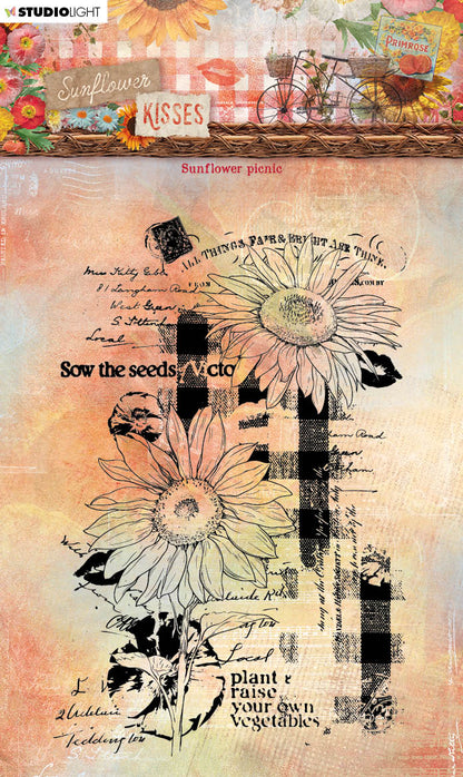 SL Clear Stamp Sunflower Picnic Sunflower Kisses 91x138x3mm 1 PC nr.437