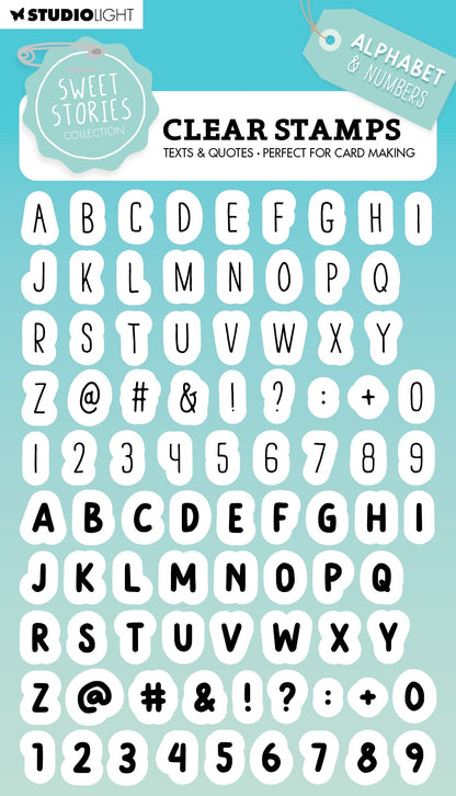 SL Clear Stamp Alphabet Sweet Stories 148x105x3mm 86 PC nr.559