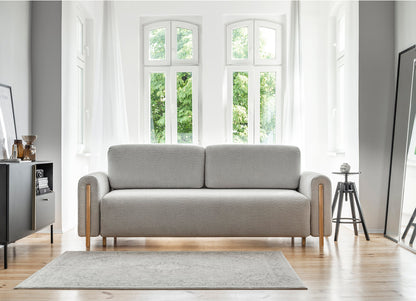 Arcadova 3 Seater Storage Sleeper Sofa - Grey