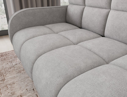 Deverio 3 Seater Condo Size Storage Sleeper Sofa - Light Grey