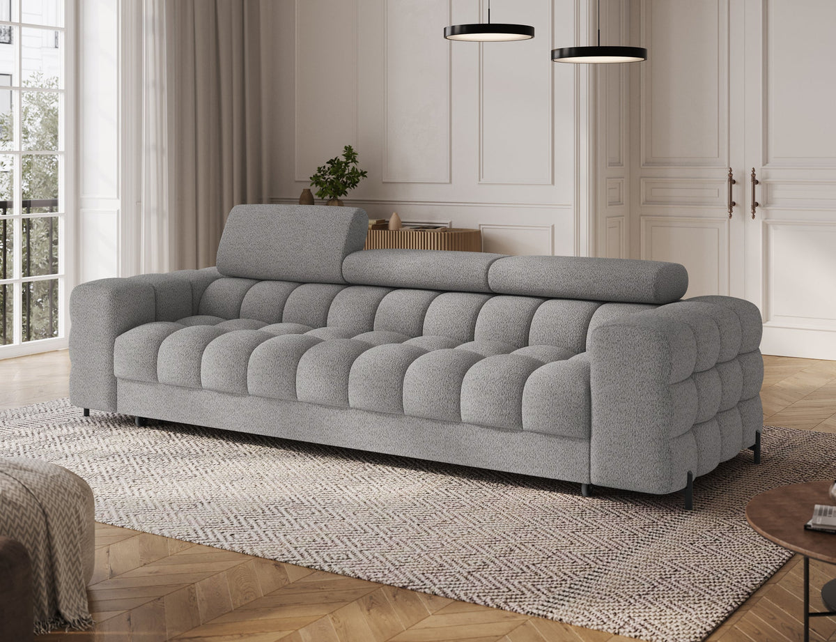 Festello 3 Seater Sleeper Sofa - Grey