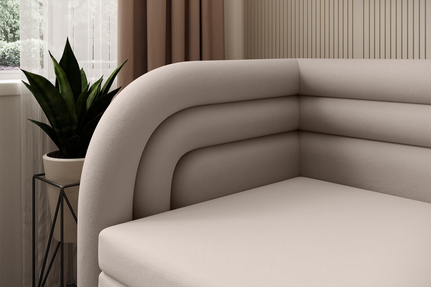 Fabillo Storage Sleeper Sofa - Beige