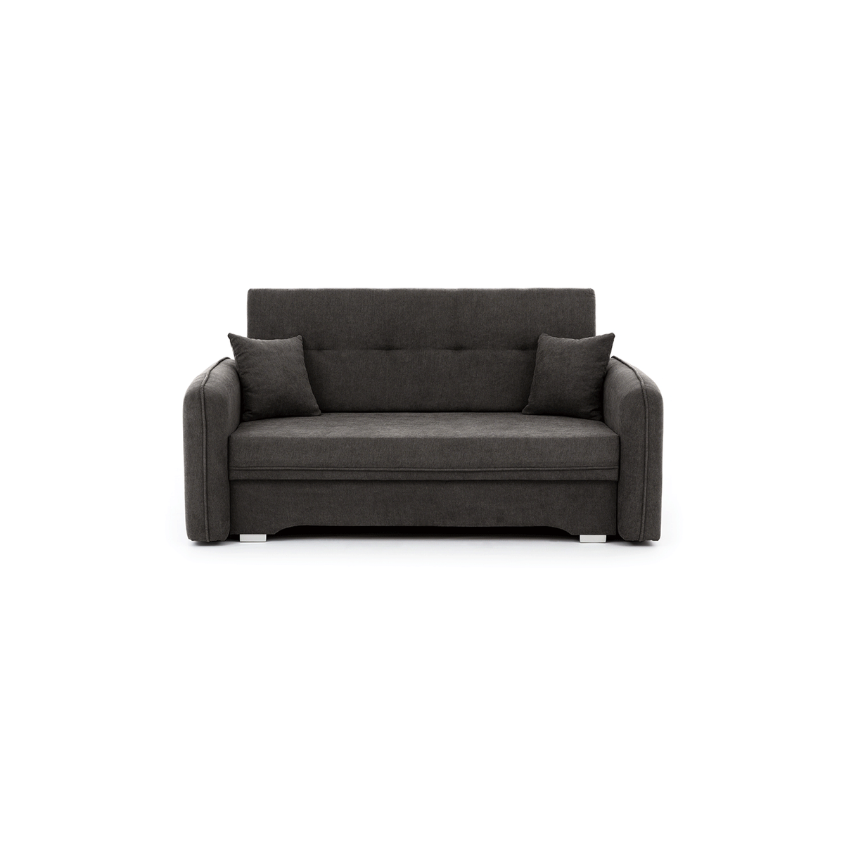 Laine Condo Style 2 Seater Storage Sleeper Sofa - Dark Grey