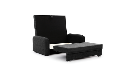 Laine Condo Style 2 Seater Storage Sleeper Sofa - Black