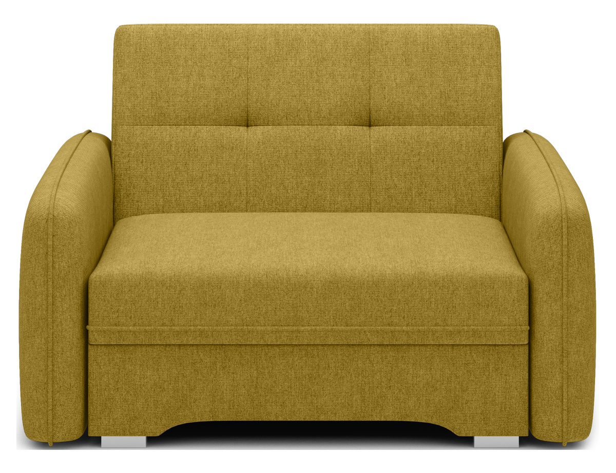 Laine Condo Style 1 Seater Storage Sleeper Sofa - Mustard