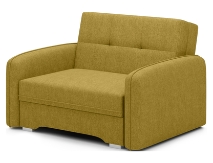 Laine Condo Style 1 Seater Storage Sleeper Sofa - Mustard