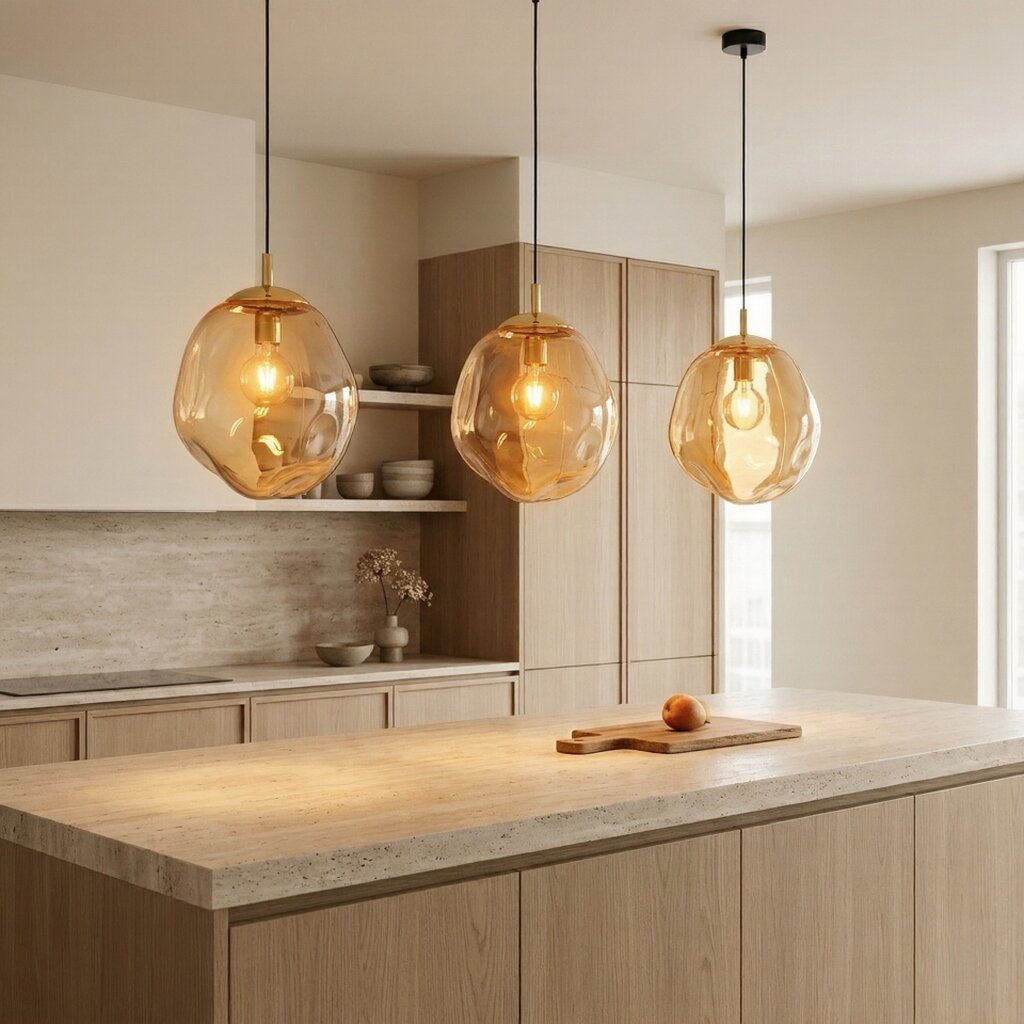 SOL Large Glass Pendant Light - AURABAGS SHOP