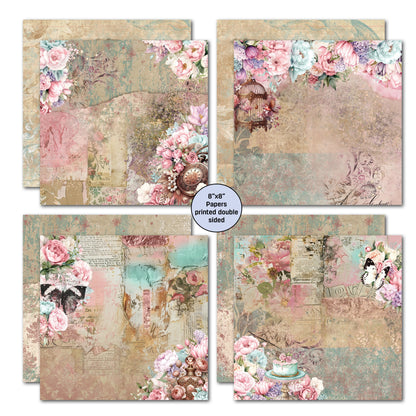 3Quarter Designs Positivi-Tea 8x8 Paper Pack