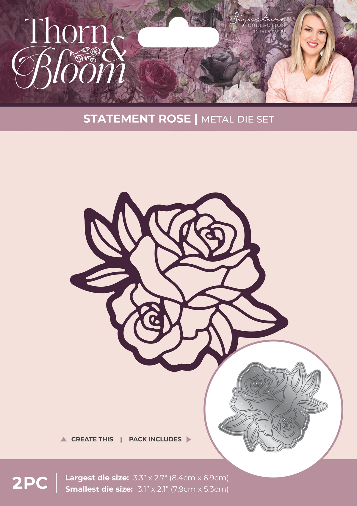 Sara Signature Thorn & Bloom Metal Die - Statement Rose