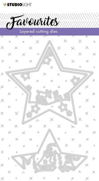 SL Cutting & Embossing Die Layered Favourites 100x150mm nr.296