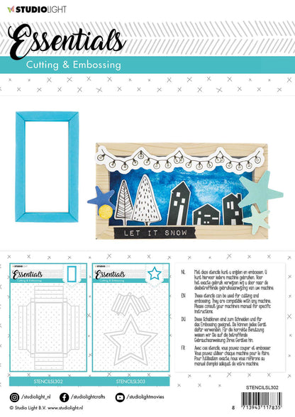 SL Cutting & Embossing Die Big Frame Box Essentials 169x233mm nr.302