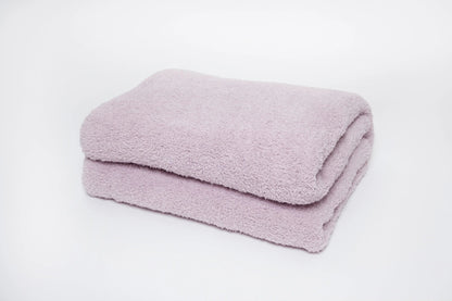 Iced Lilac Solid Double Layered Print Extended Throw