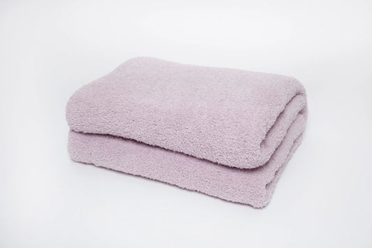 Iced Lilac Solid Double Layered Print Extended Throw