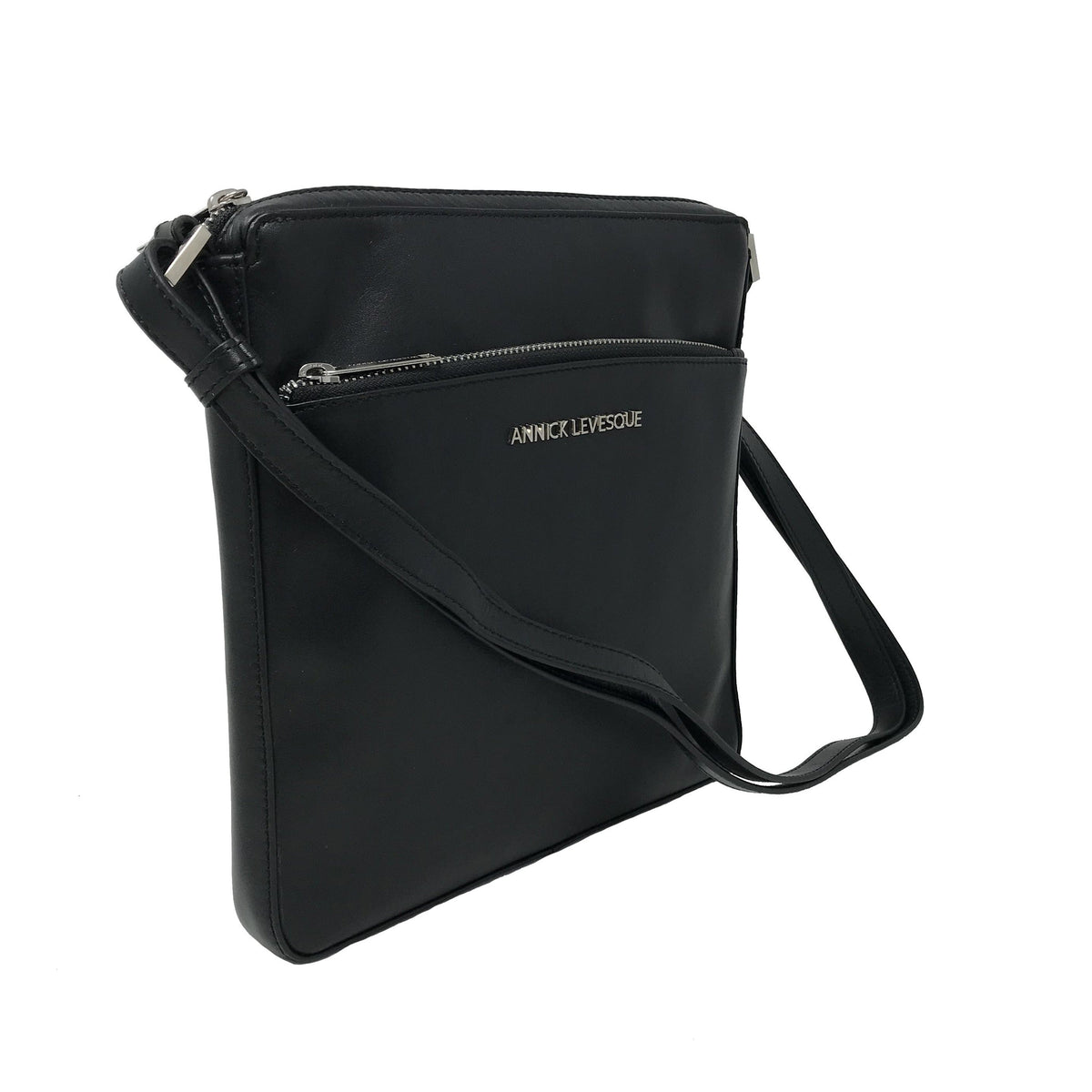 Sac à Bandoulière en cuir Noir | Gisèle