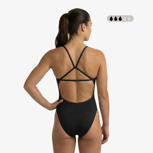 Onyx SecureFlo Open-Back One-Piece Period Swimsuit by Norca