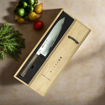 Seiryū (青龍) Series - Gyuto Knife 210mm VG10 Damascus steel