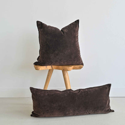 VELVET - HOTEL COLLECTION CHOCOLATE LUMBAR