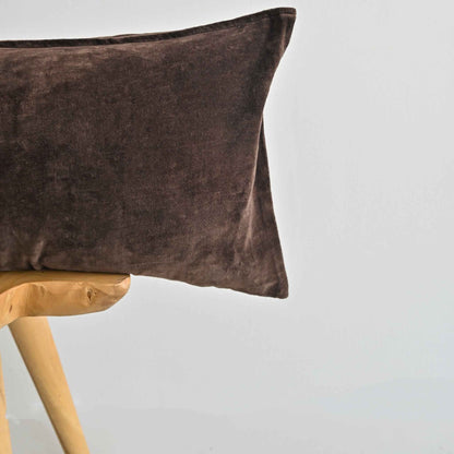 VELVET - HOTEL COLLECTION CHOCOLATE LUMBAR