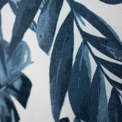 OUTDOOR PILLOW - NAVY PALM LEAF LUMBAR