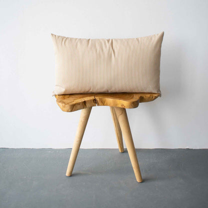 OUTDOOR PILLOW - TAN STRIPE LUMBAR
