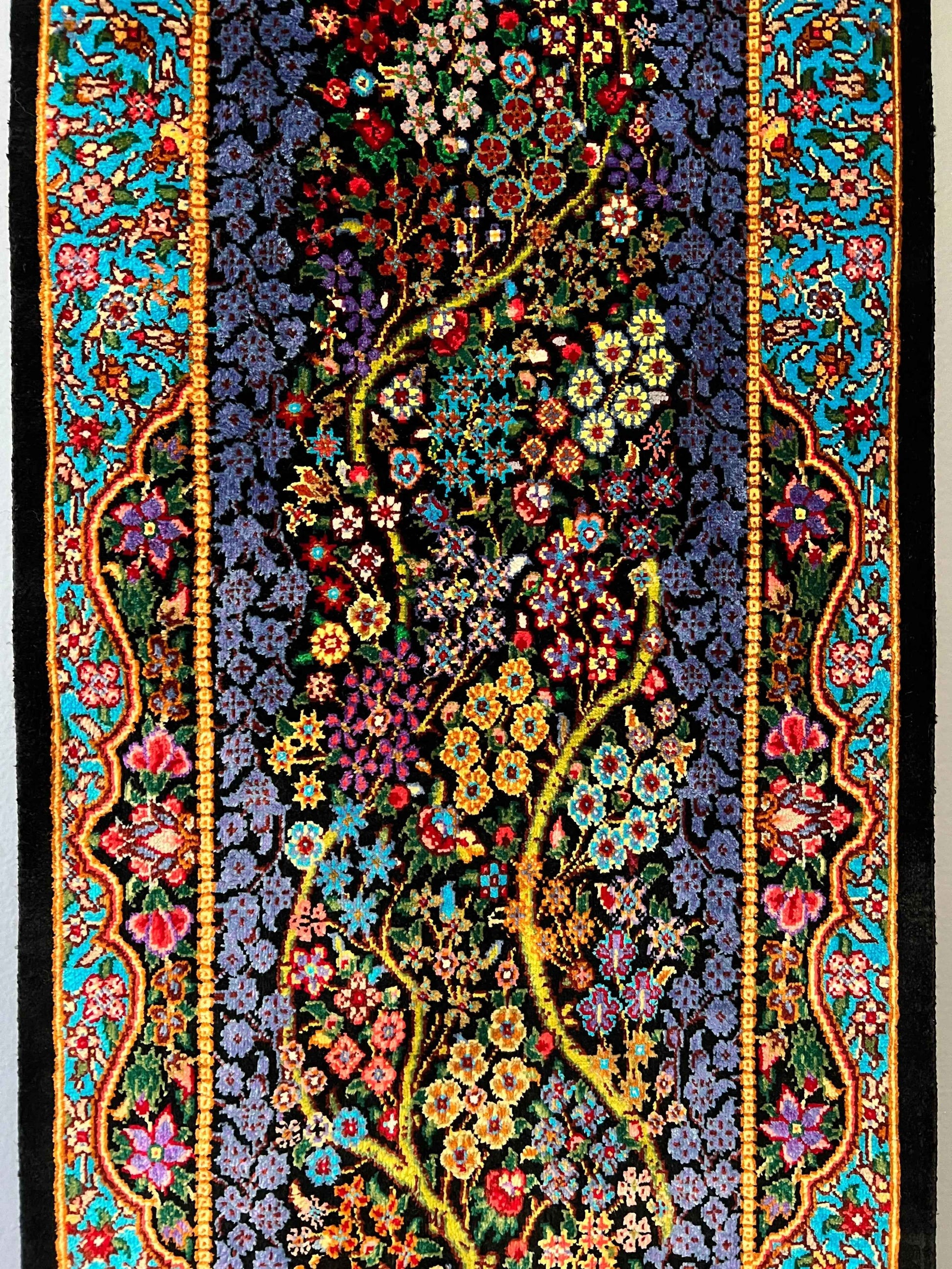 Silk Tableau Rug | 3' 4" x 1'