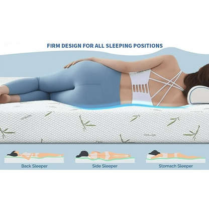 UltraFlex® SolidSleep- Canadian-Made FIRM Gel Infused Reversible Comfort With Pressure Relief, Cooling Technology, Bamboo Cover, CertiPUR-US® Certified Foam (Made in Canada)