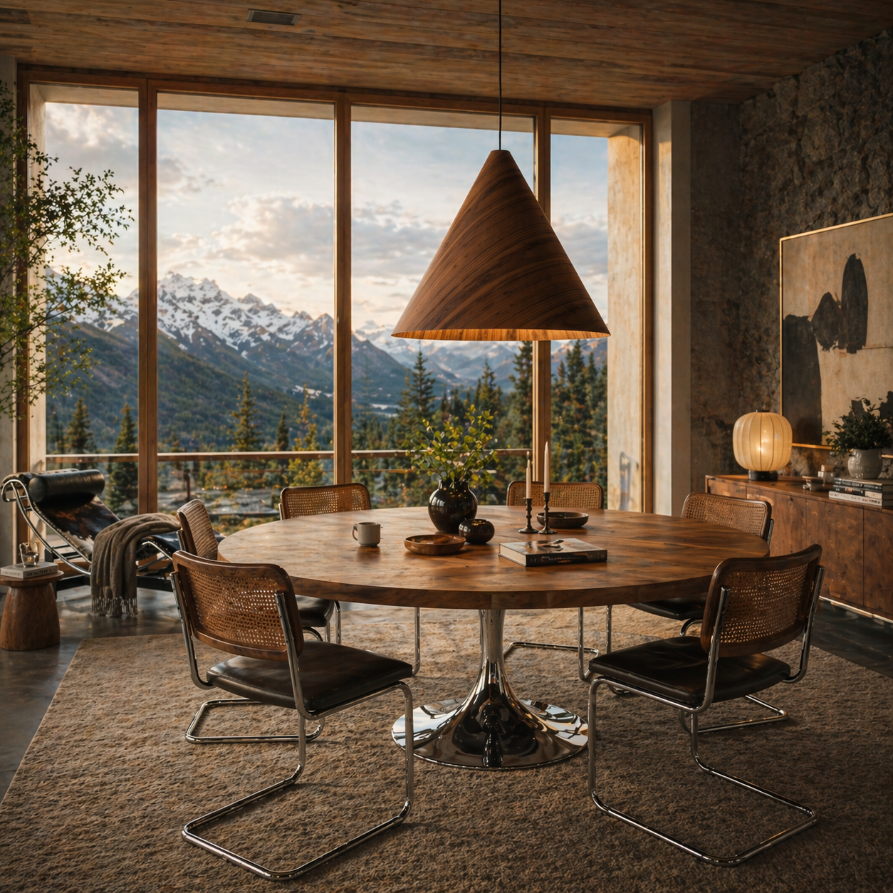 SOLIS Large Scandinavian Wood Pendant Light – Statement Cone Design (Limited Edition) - AURABAGS SHOP