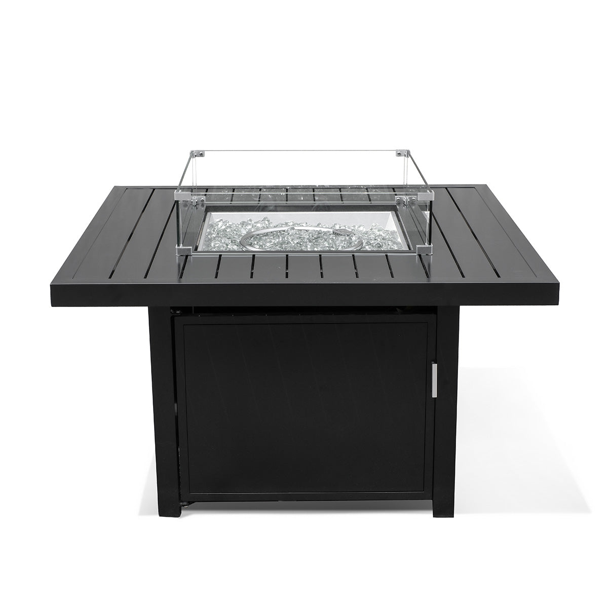 Aluminum Propane 42" Square Outdoor Fire Pit Table - AURABAGS SHOP