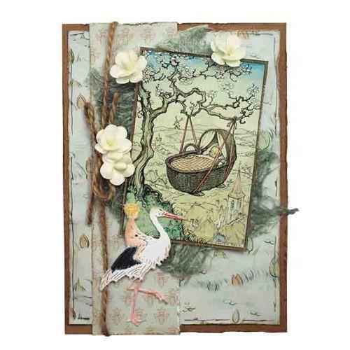 Joy! Crafts Die - Baby And Stork