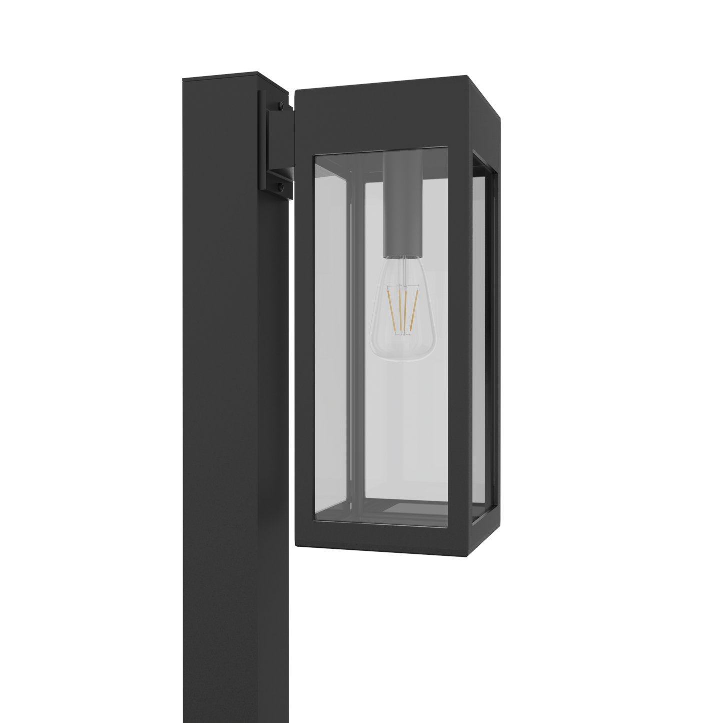 Stockholm • Luminaire pour poteau extérieur montage vers le bas fond ouvert format moyen [21636]