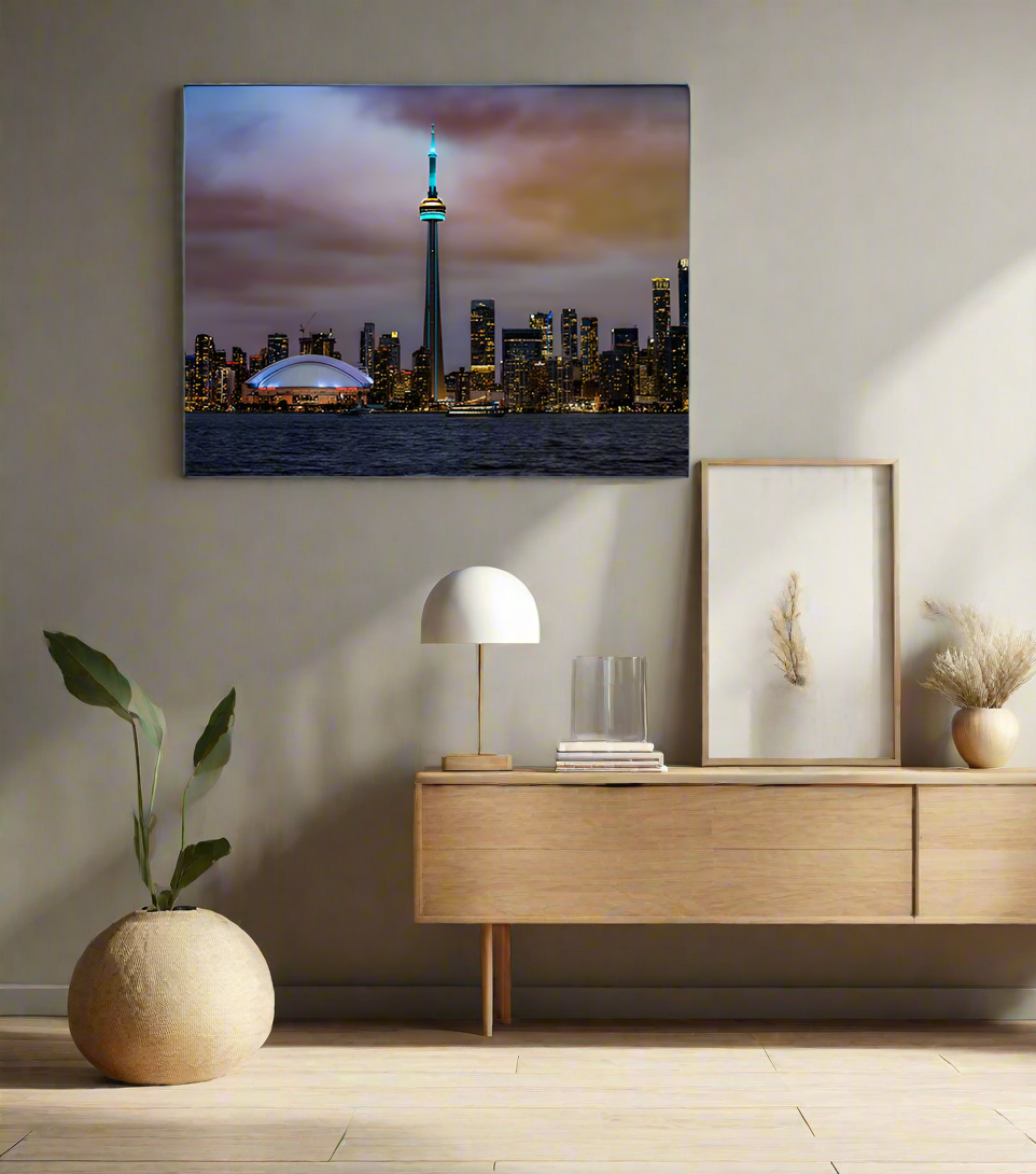 Wall Art The CN Tower, Roger Center and Lake Ontario