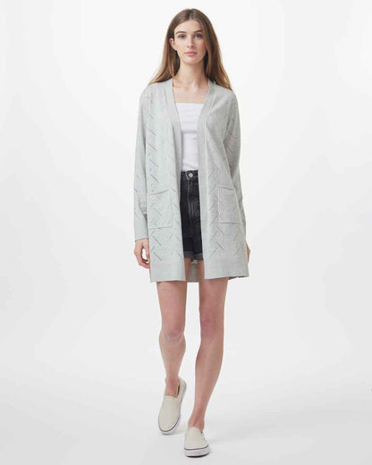 Highline Cotton Sage Tree Stitch Cardigan