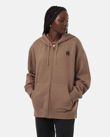 Tree Species Oversized Zip Hoodie