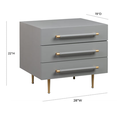 Slate 28" Storage Drawer Nightstand - Multiple Colors Available