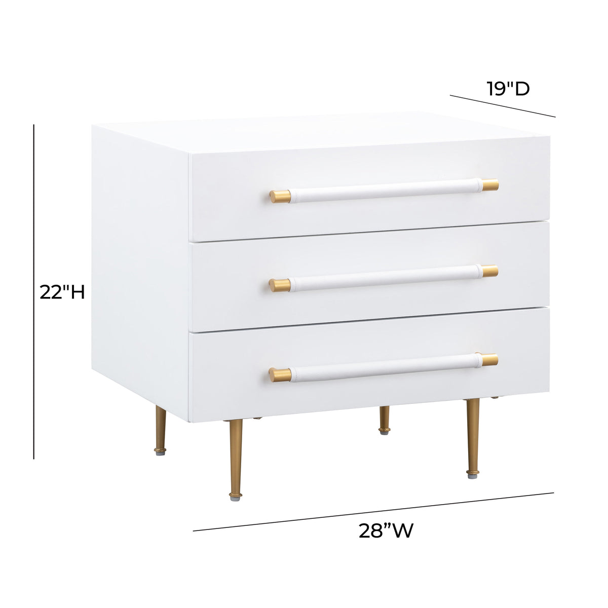Slate 28" Storage Drawer Nightstand - Multiple Colors Available