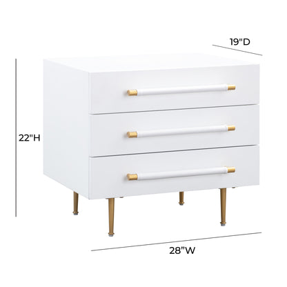 Slate 28" Storage Drawer Nightstand - Multiple Colors Available