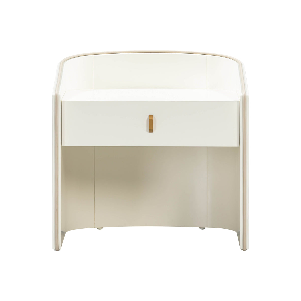 Cove 22" Lacquer Storage Drawer Nightstand - Multiple Colors Available