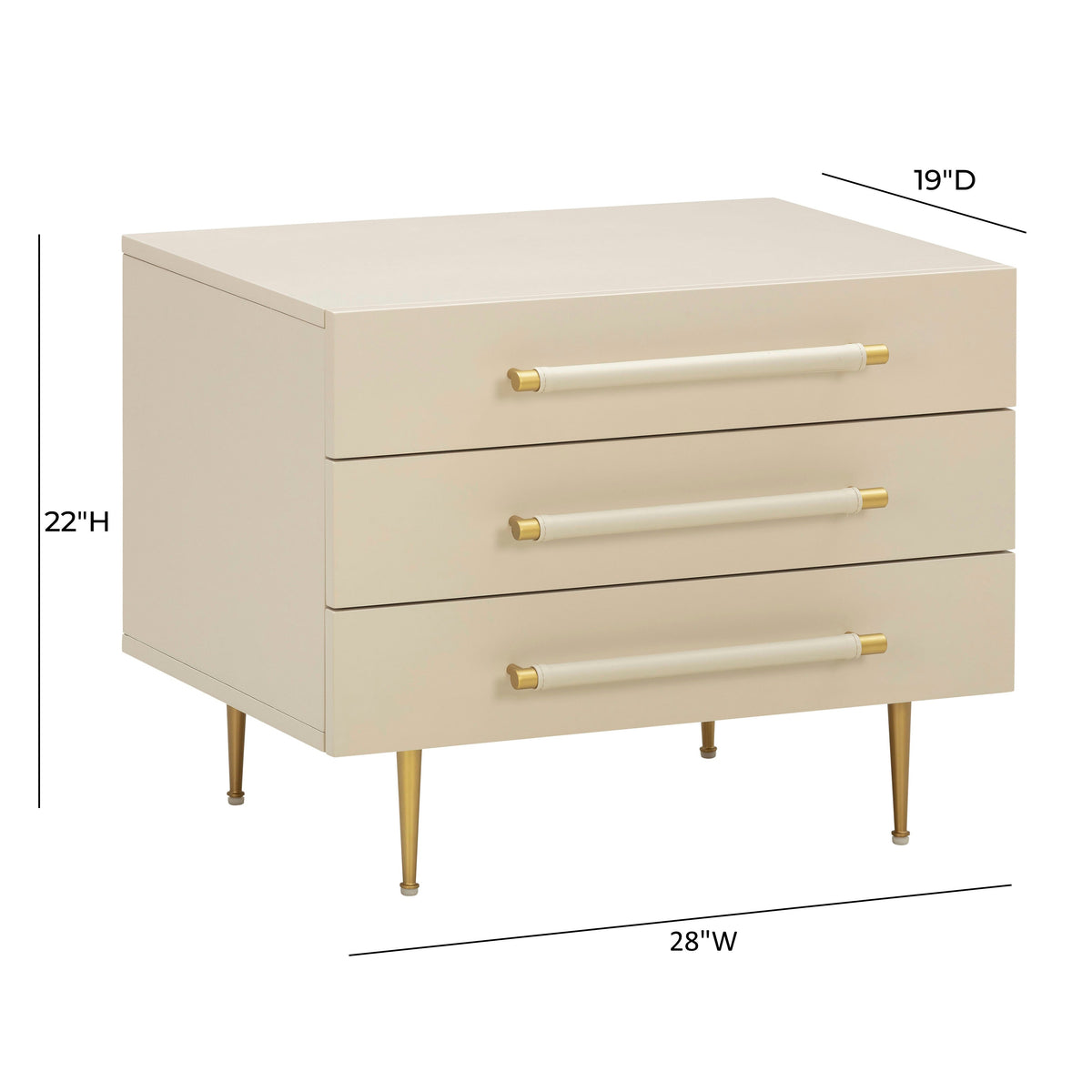 Slate 28" Storage Drawer Nightstand - Multiple Colors Available
