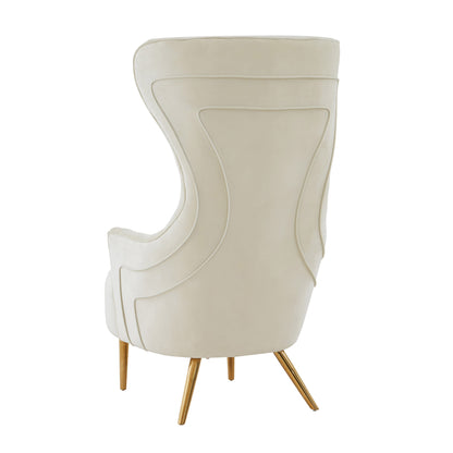 Sinaia Tufted Velvet Wingback Accent Chair - Multiple Color Options