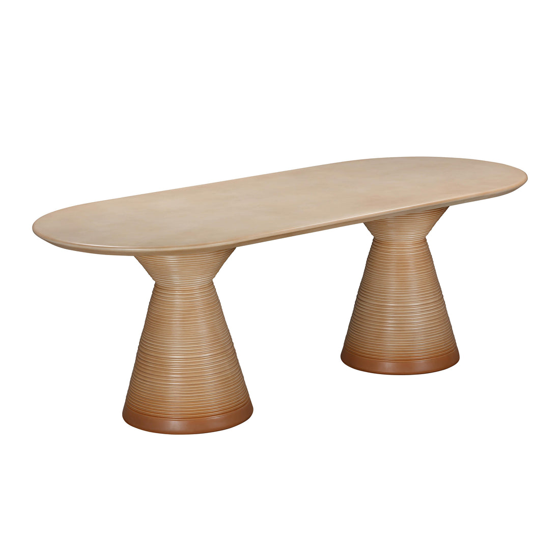 Tideway 87" Indoor/Outdoor Oval Dining Table - Terracotta