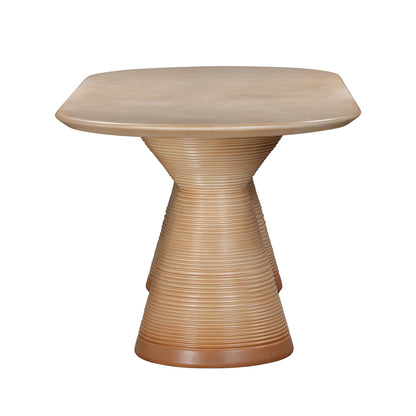 Tideway 87" Indoor/Outdoor Oval Dining Table - Terracotta