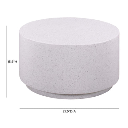 Sunbay Indoor/Outdoor Speckled Round Concrete Coffee Table