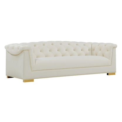 Tulcea Luxury Velvet Tufted Sofa - Multiple Colors Available