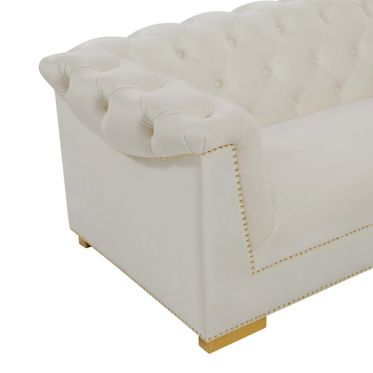 Tulcea Luxury Velvet Tufted Sofa - Multiple Colors Available