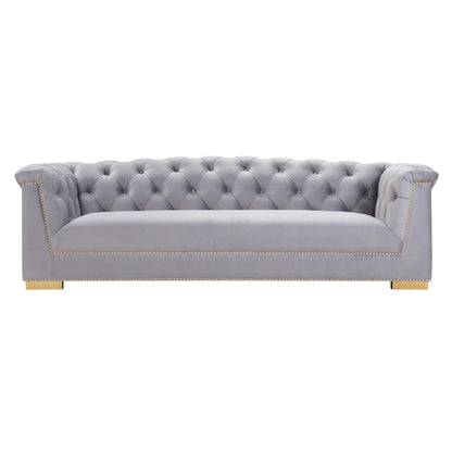 Tulcea Luxury Velvet Tufted Sofa - Multiple Colors Available
