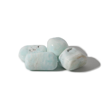 Caribbean Blue Calcite Tumbled Stones