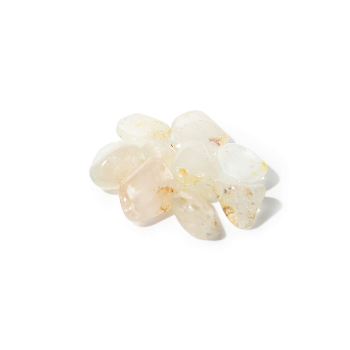 Silver Topaz Tumbled Stones