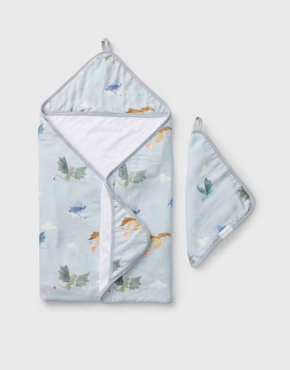 Hooded Towel Set - Magical Dragons